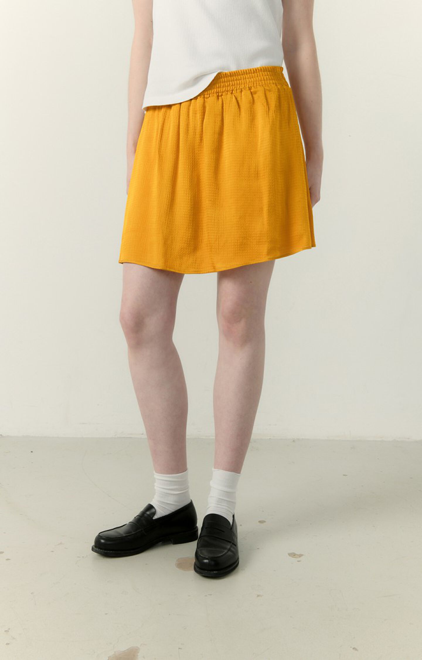 Women's skirt Shaning - TUMERIC Short Yellow - E23 | American Vintage