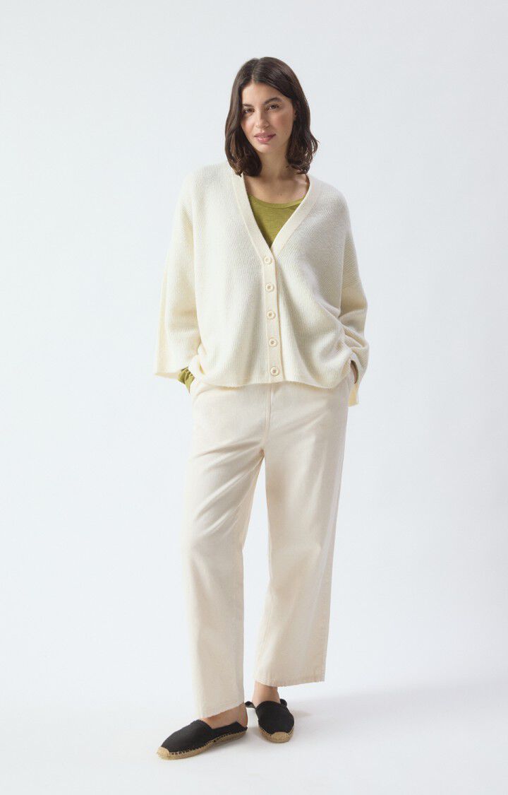 Women's cardigan Damsville, MELANGE PANNACOTTA, hi-res-model