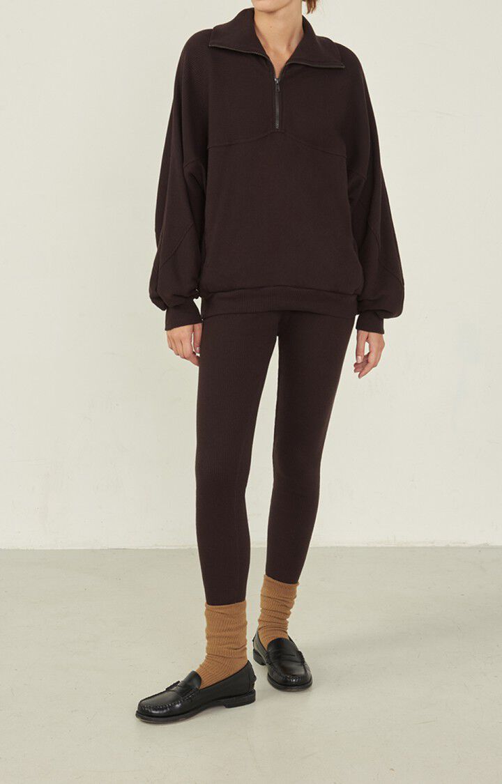 Women's sweatshirt Gaxy, CHOCO, hi-res-model