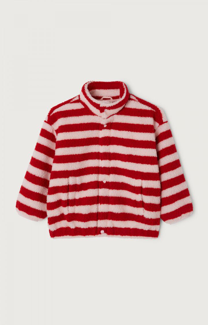 Kids' coat Hoktown - STRAWBERRY MILKSHAKE STRIPED - Red - Rose
