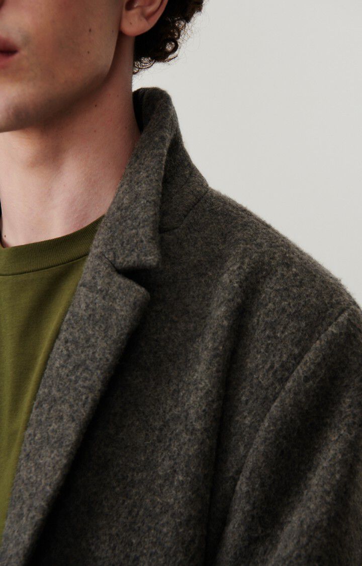 Men's coat Bazybay, MELANGE CHARCOAL, hi-res-model