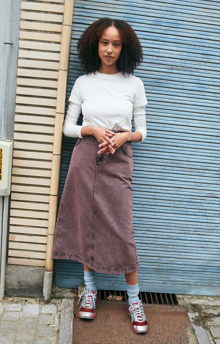 Women's skirt Yopday, OVER DYE PINK, hi-res-model