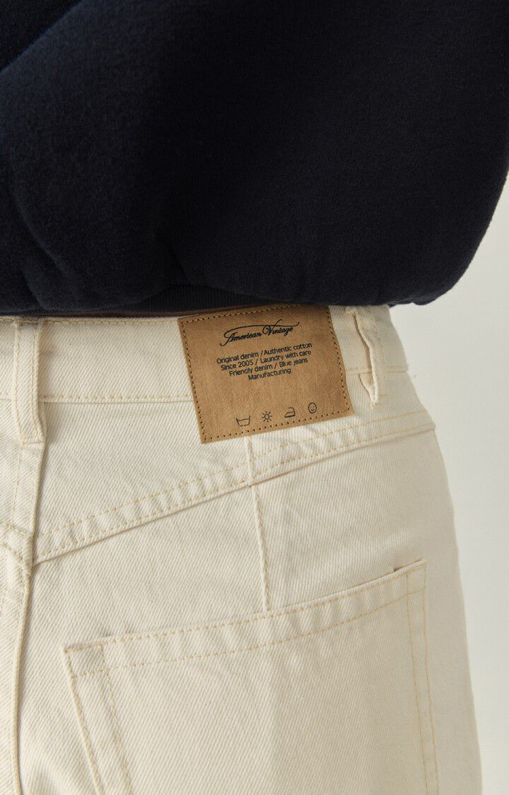 Women's carrot jeans Datcity, ECRU, hi-res-model