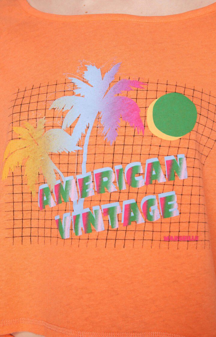 T-shirt femme Poxson - PULPE VINTAGE - Orange - S