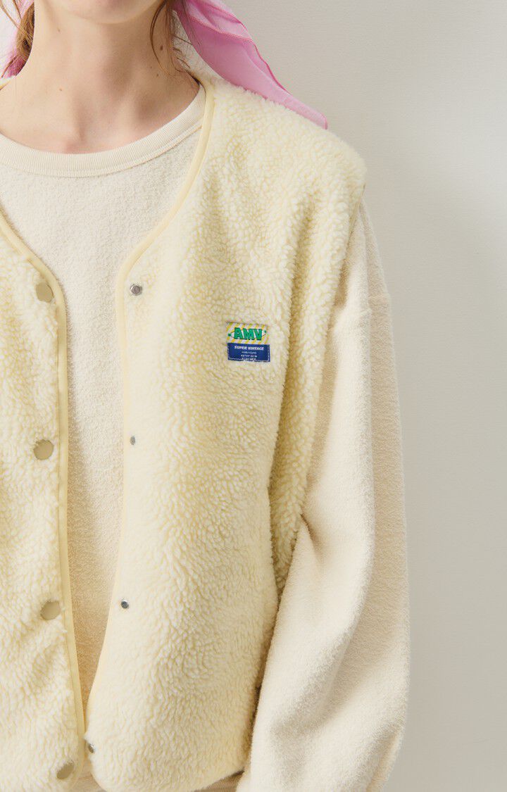 Women's jacket Hoktown ECRU 0 Sleeveless Beige H24 American Vintage