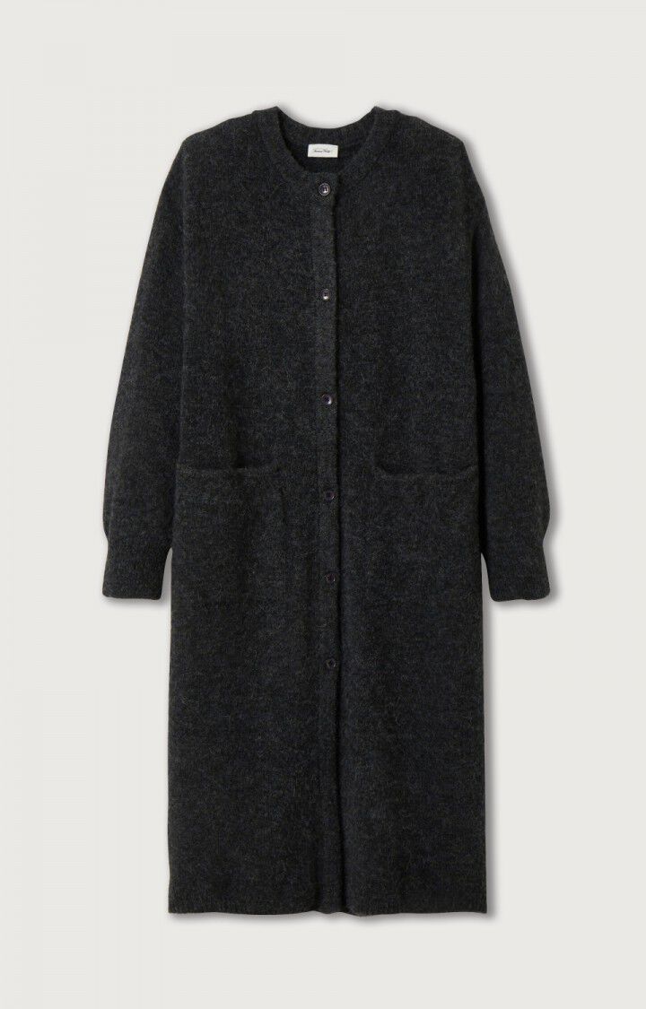 Women's cardigan East - CHARCOAL MELANGE 50 Long sleeve Grey - H22 