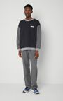 Men's sweatshirt Tuzbay, MELANGE GRAY STRIPED CARBON, hi-res-model