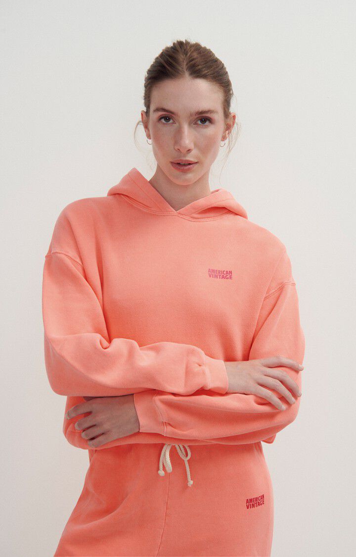 Women's hoodie Izubird, FLUORESCENT ORANGE, hi-res-model