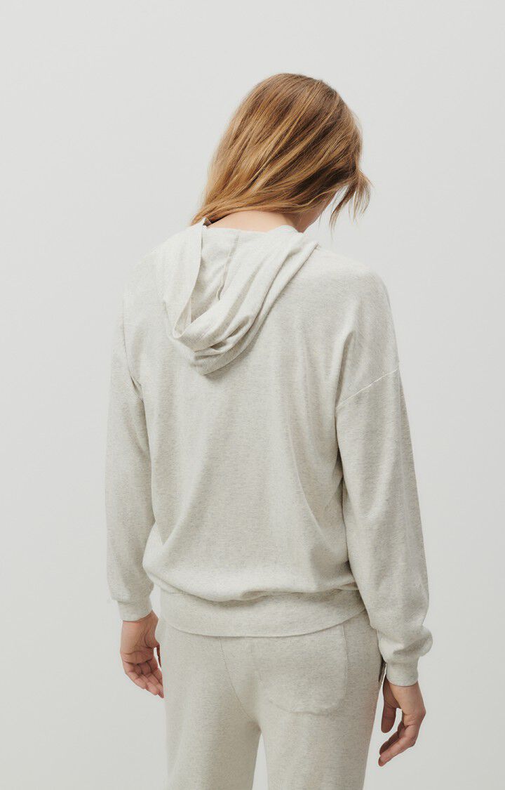 Women's sweatshirt Bozy, MELANGE CREAM, hi-res-model