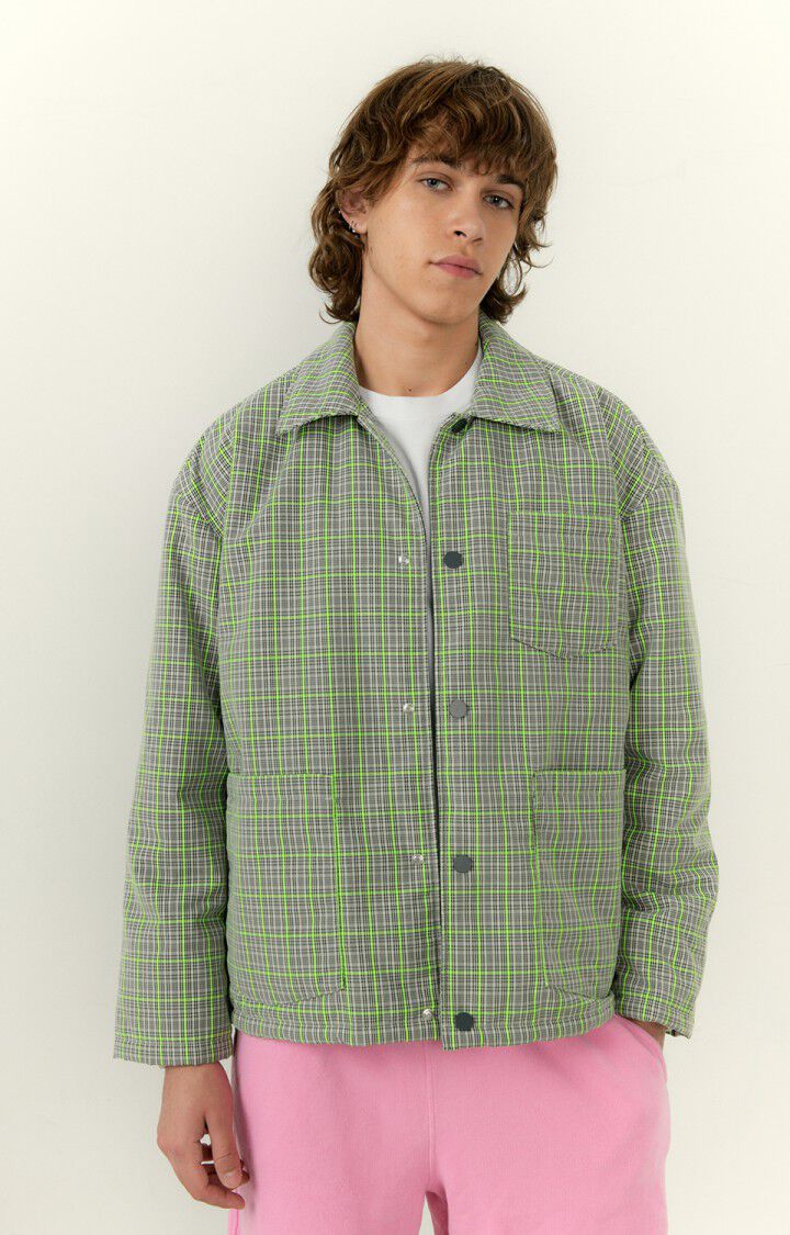 Men's jacket Etiz, GREEN PRINCE OF WALES, hi-res-model