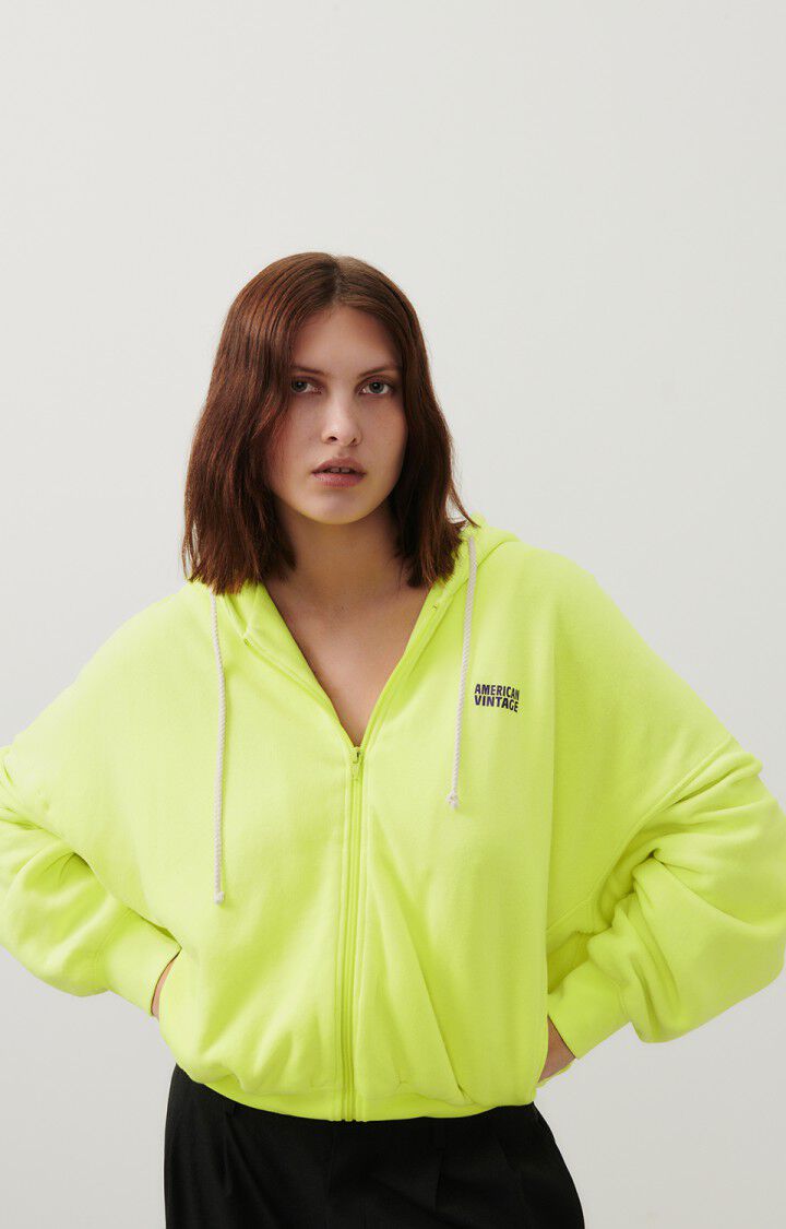 Women's hoodie Izubird, NEON YELLOW, hi-res-model