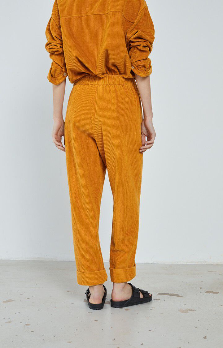 Women's trousers Padow, OCHER, hi-res-model