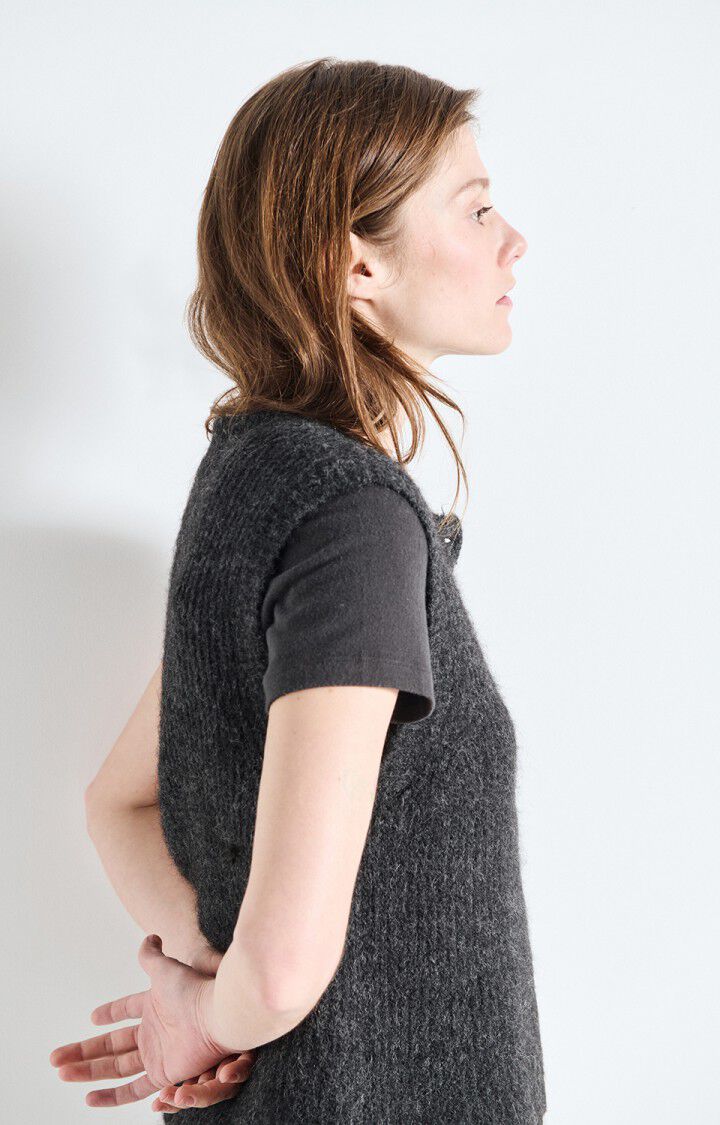 Women's cardigan East, MELANGE CHARCOAL, hi-res-model
