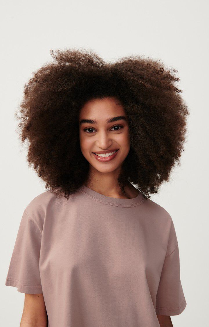 T-shirt femme Fizvalley - JACINTHE VINTAGE - Rose - S