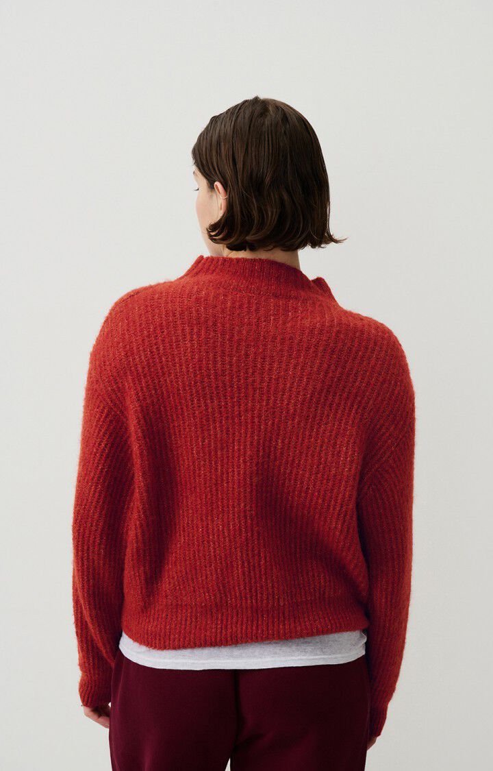 Women's jumper East - MELANGE BURGUNDY - Red - M