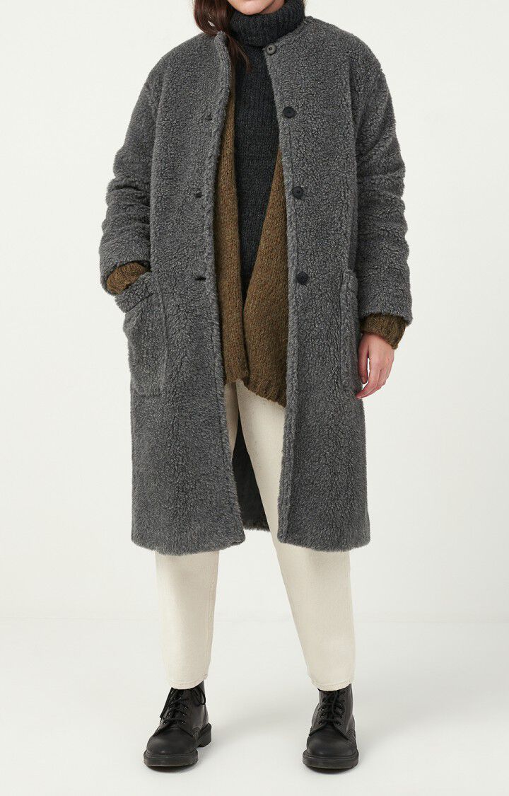 american vintage manteau gris