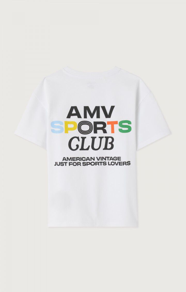 T-shirt enfant Fizvalley "AMV SPORTS CLUB", BLANC MULTICOLORE, hi-res