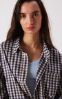 Damenbluse Riniway - AZURBLAUES VICHY-KARO - Blau - Blanc - XS-S