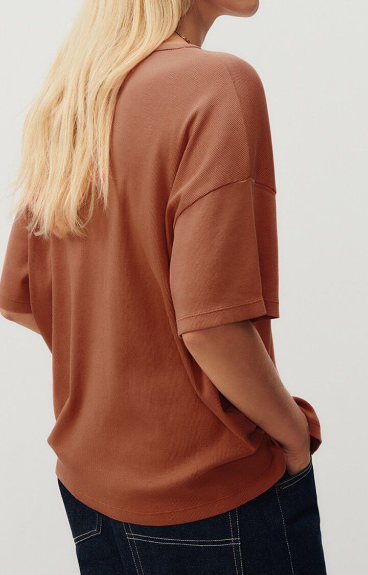 Damen-T-Shirt Zelym - ZIEGEL VINTAGE - Rot - XS-S
