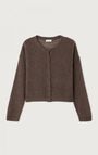 Women's cardigan Bodyrow - MOTTLED HEDGEHOG - Brown - XS-S