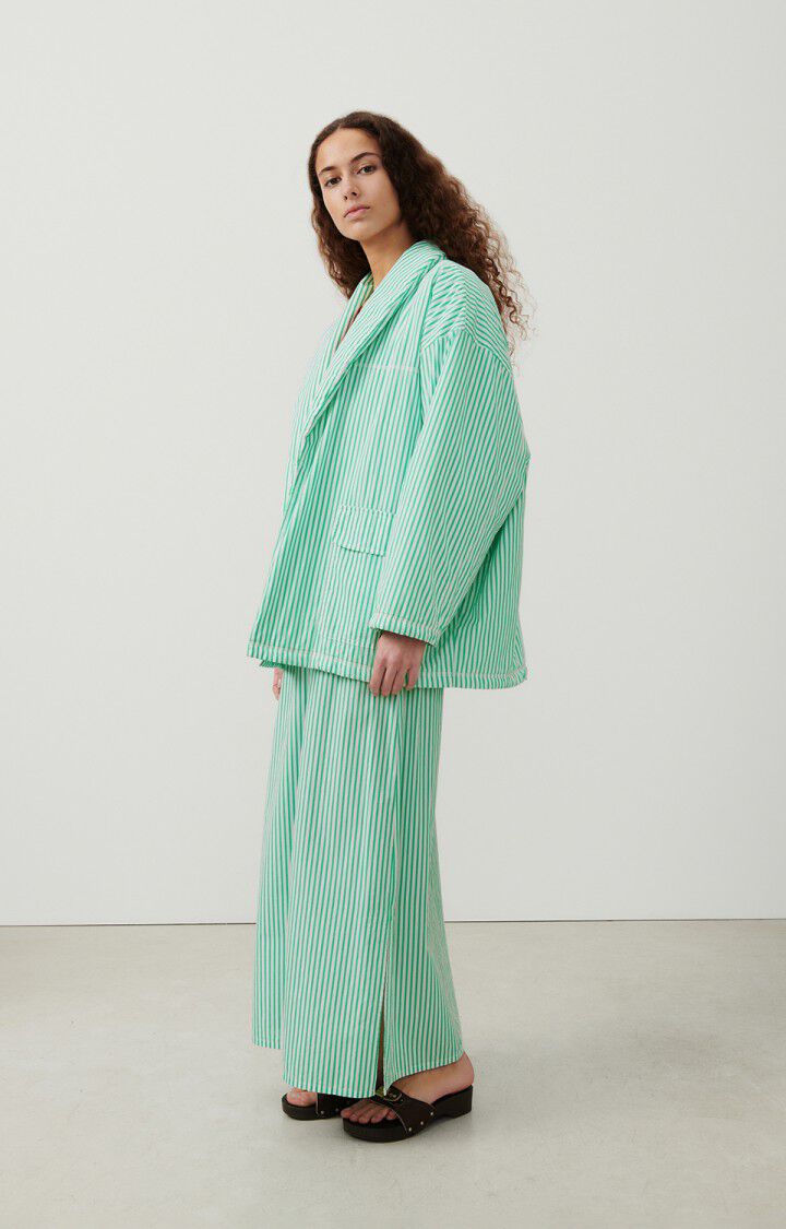 Women's skirt Zypobay - MENTHOL STRIPES - White - Vert - S