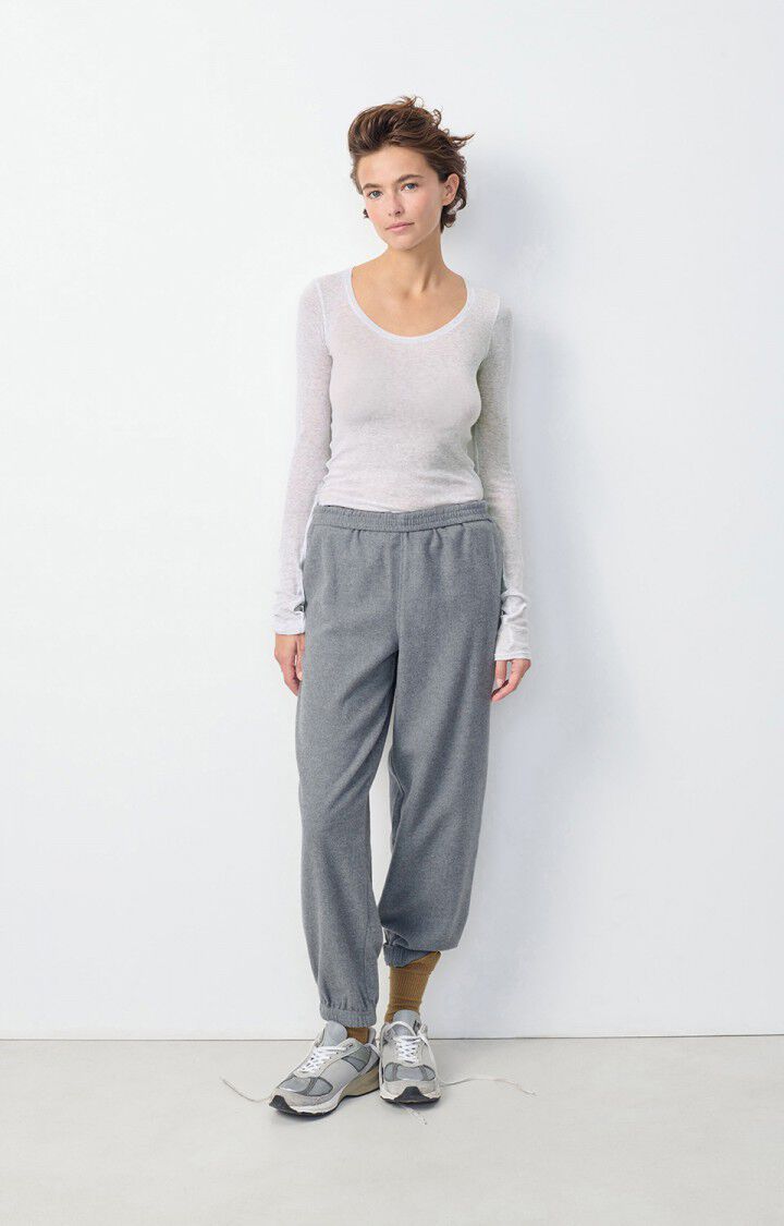 Damen-T-Shirt Massachusetts - GRAU MELIERT - Grau - S
