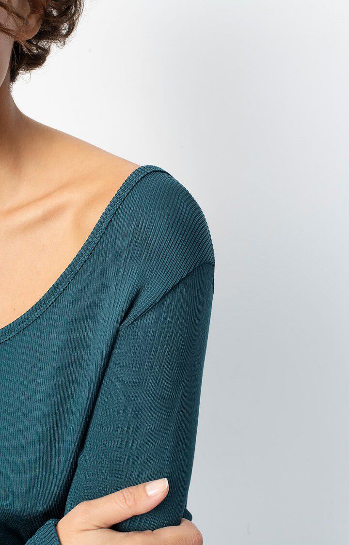 Women's t-shirt Azyro, PETROL, hi-res-model