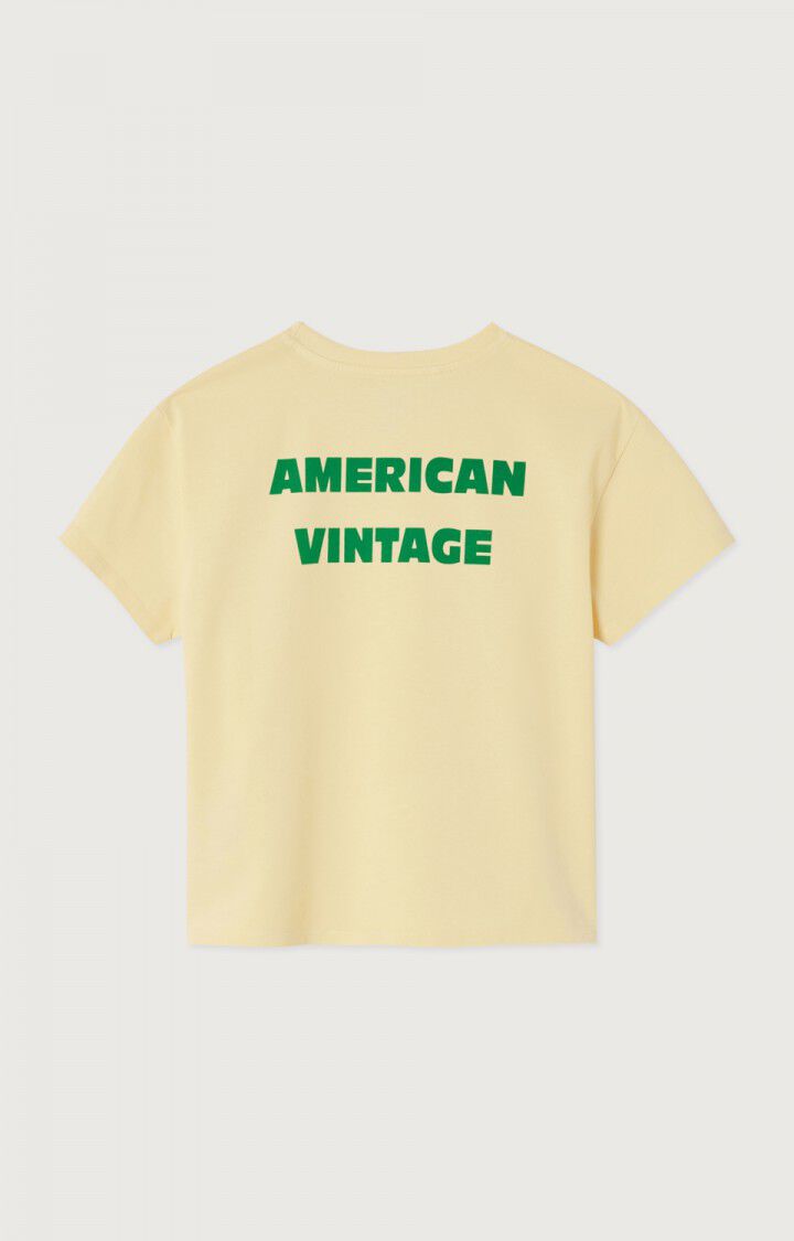 Kid's t-shirt Fizvalley - VINTAGE CUSTARD - Yellow - 3
