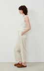 Pantalon femme Uyabow, ECRU CHINE, hi-res-model