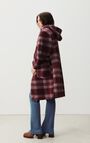 Women's coat Agobridge, WINE LEES TARTAN, hi-res-model