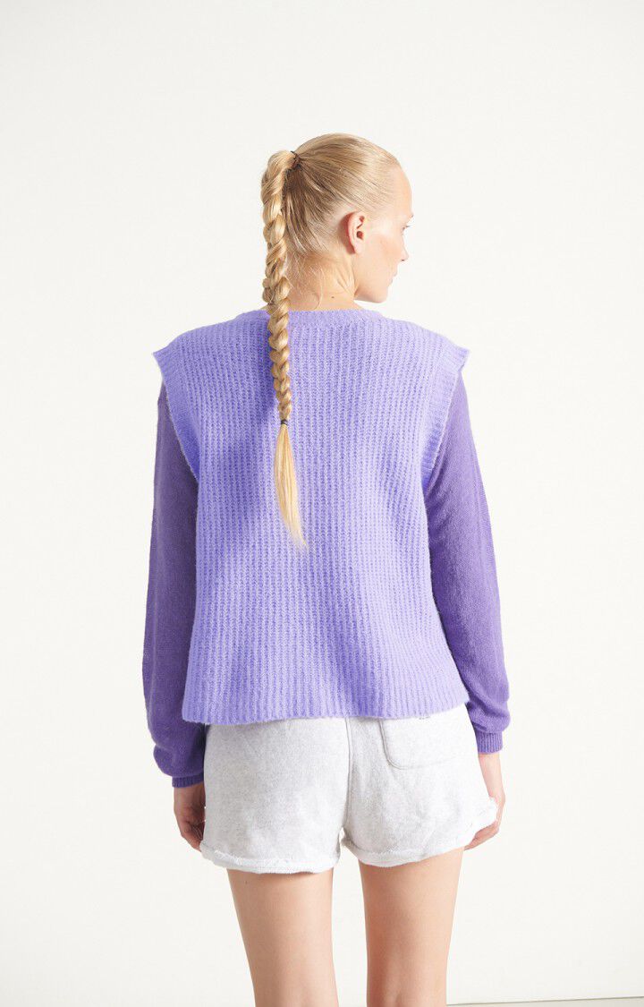 Women's cardigan East, MELANGE PASTEL LAVENDER, hi-res-model