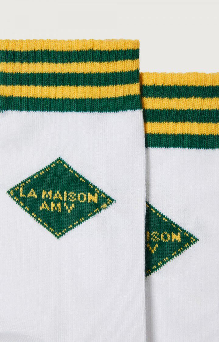 Unisex's socks Clypsun, GREEN AND YELLOW STRIPED, hi-res