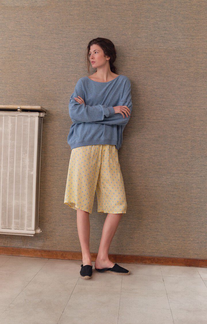 Sweat femme Cluway - ANTARCTIQUE CHINE - Bleu - XS-S