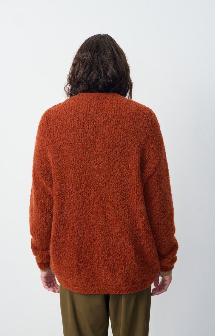 Men's cardigan Zolly, BRICK MELANGE, hi-res-model